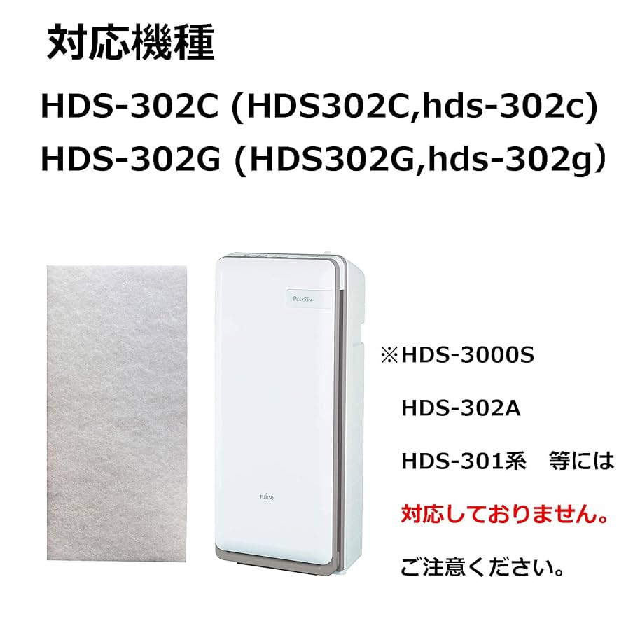 FUJITSU 脱臭機 HDS-302G 【新品フィルター交換済 予備1枚付】 pc-yokotsu_hds-302c